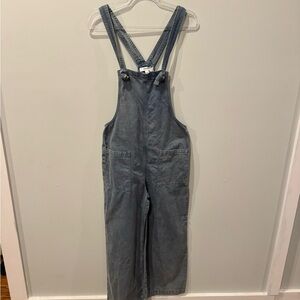 Zenana Outfitters Washed Blue Denim Overalls Jumpsuit